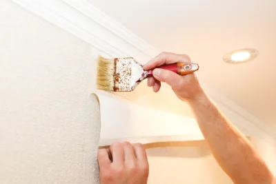 Pose de papier peint à Bressieux — revêtements muraux et toiles de verre